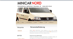 Desktop Screenshot of minicar-nord.de